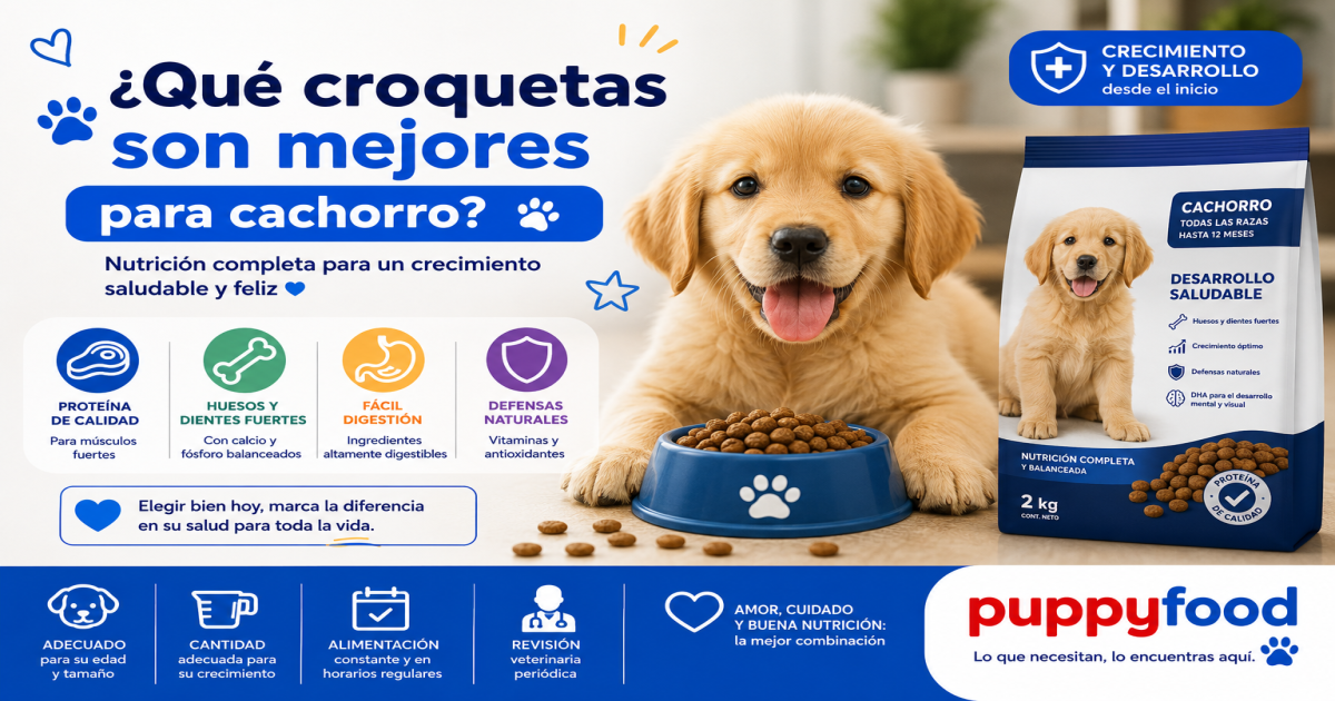 ¿Qué croquetas son mejores para cachorro?